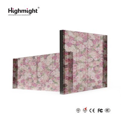 Sgrin Arddangos Hysbysebu Tryloyw LED